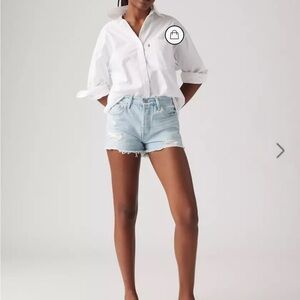 Levi's 501 Original Light BlueJean Shorts High-Waisted Relaxed Fit